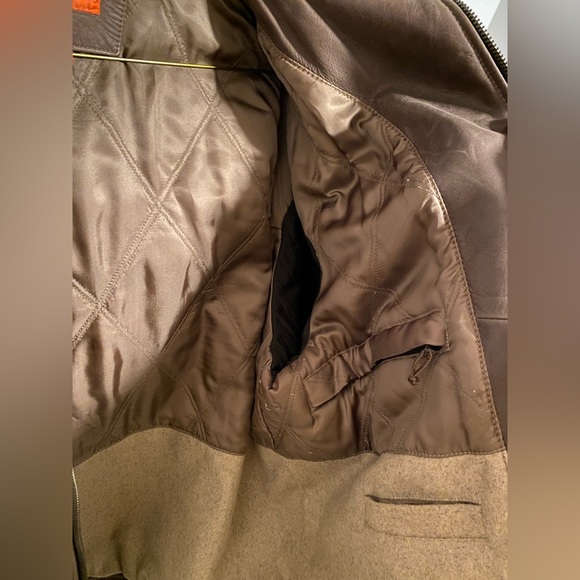 Façonnable Jeans luxury leather cowhide Jacket - Picture 5 of 10